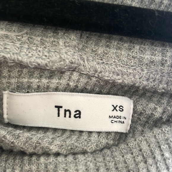 TNA Grey Waffle Sweater XS - Picture 5 of 5